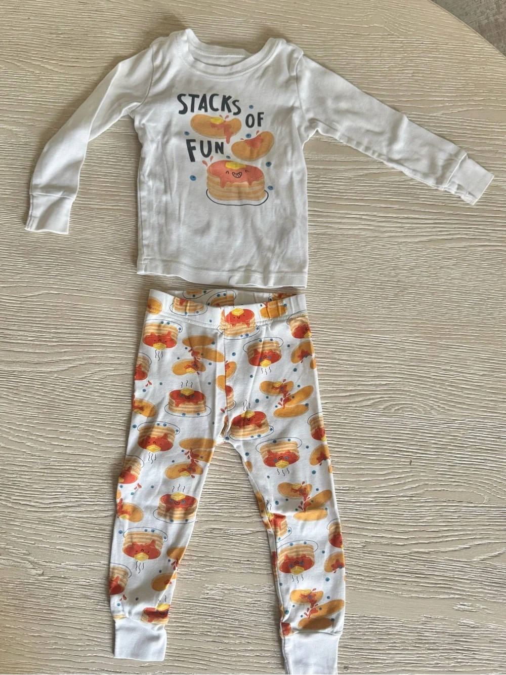 Old Navy Pancake stacks of fun pajamas, 2T